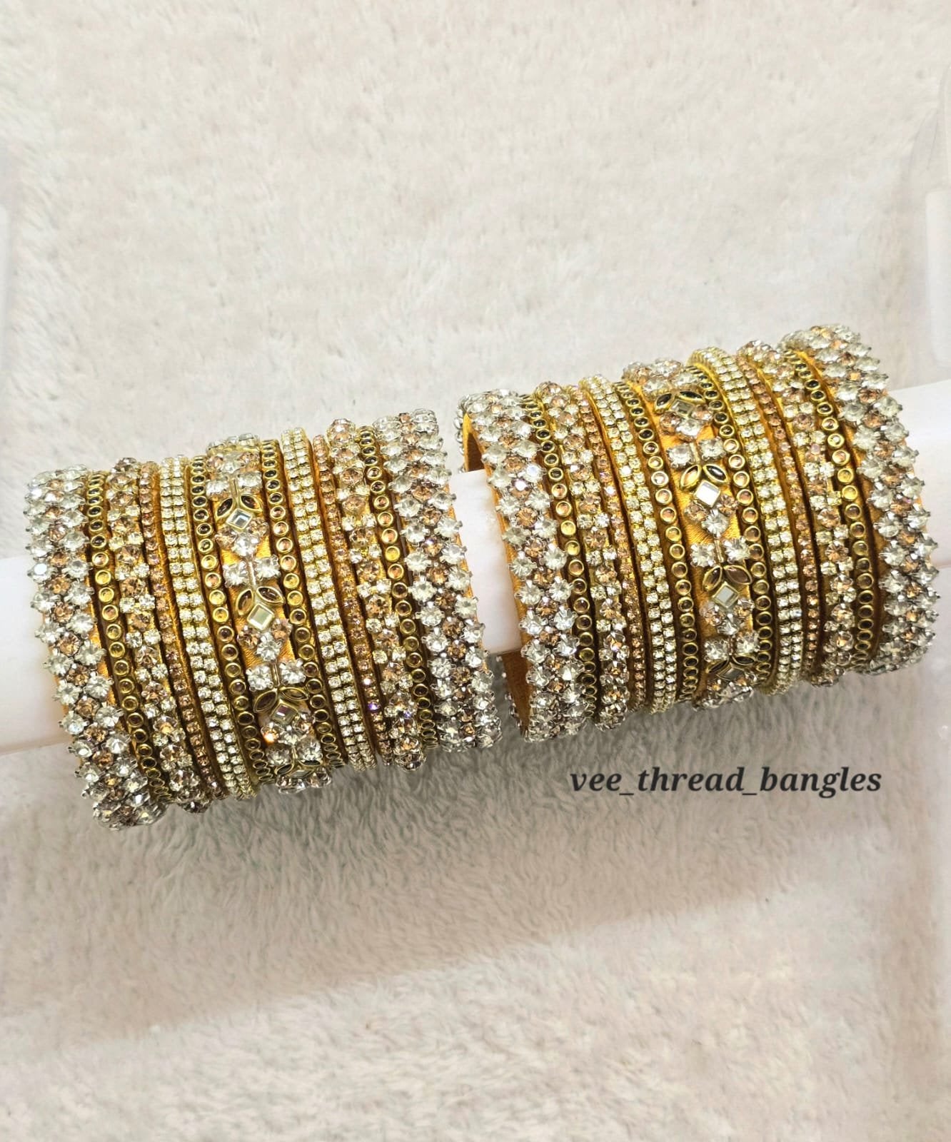 Elegant White Crystal Stones Bridal Set