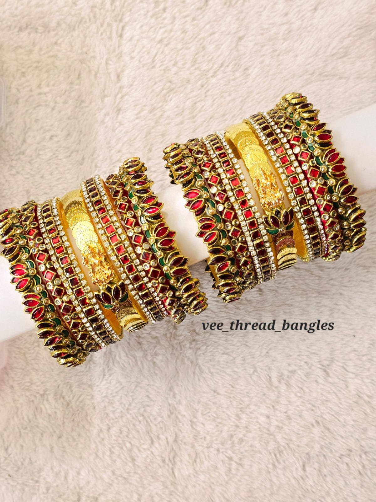 Traditional Red Bridal Bangles