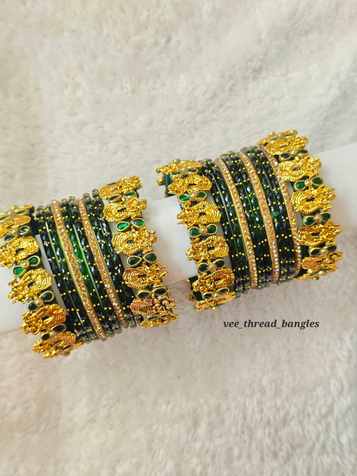 Radha Krishna Charms Bangles (Glass Mixed Bangles)