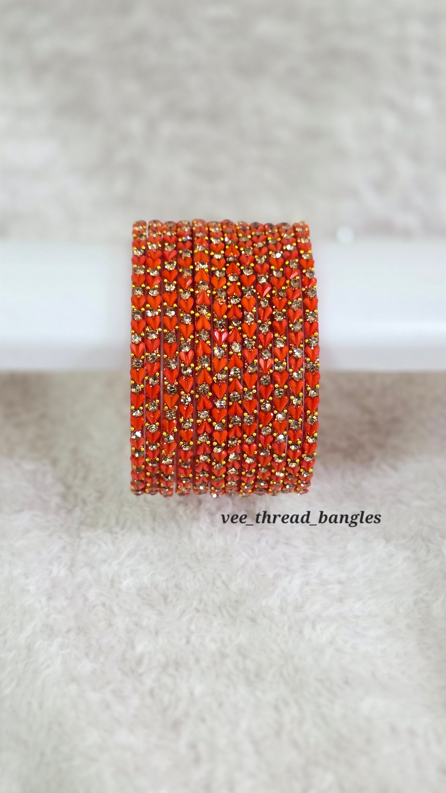 Sweet Heart Glass Bangles