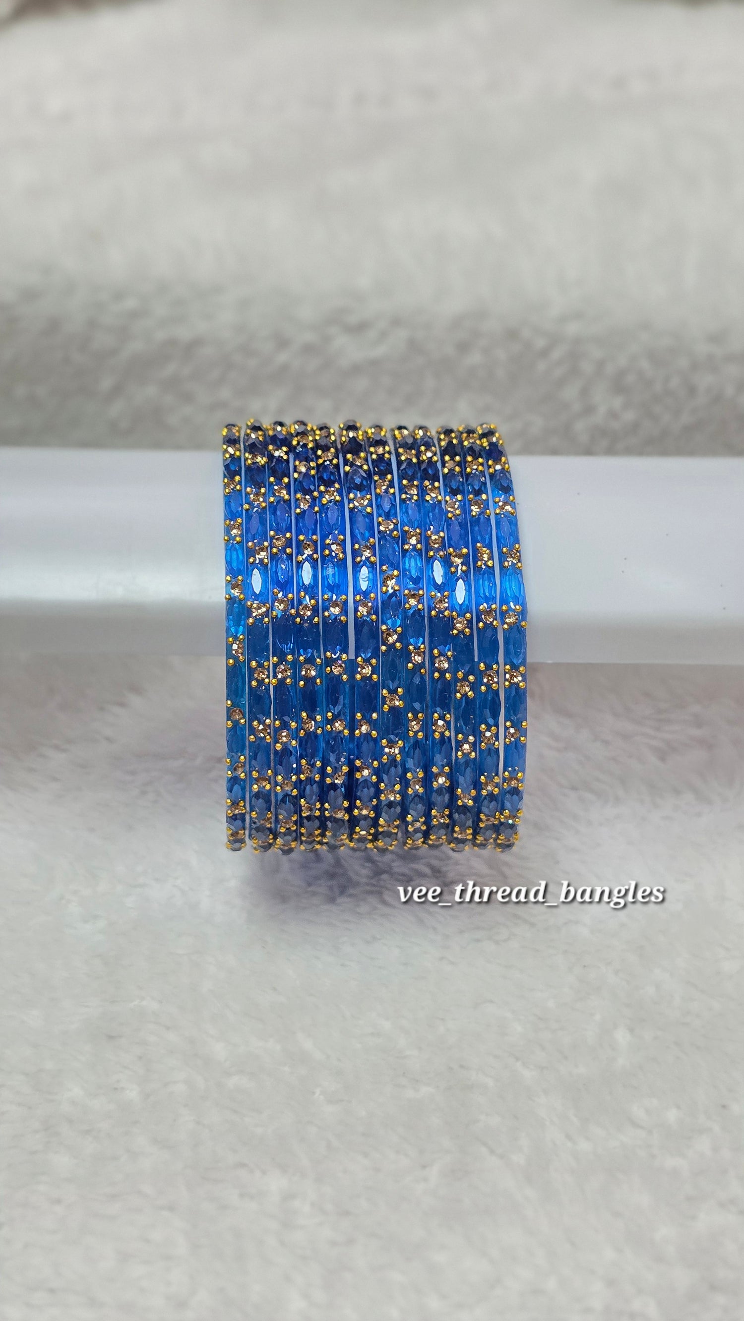 Tulip Cut Glass Bangles