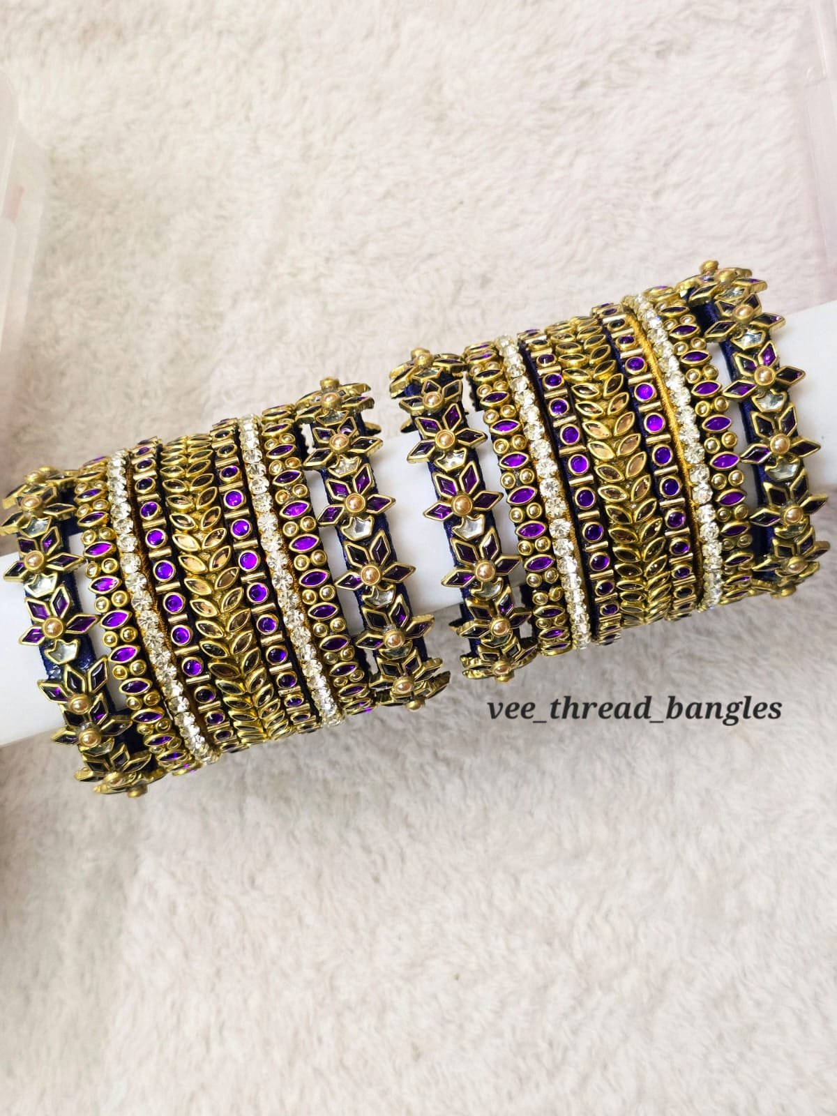 Purple Bridal Bangles set