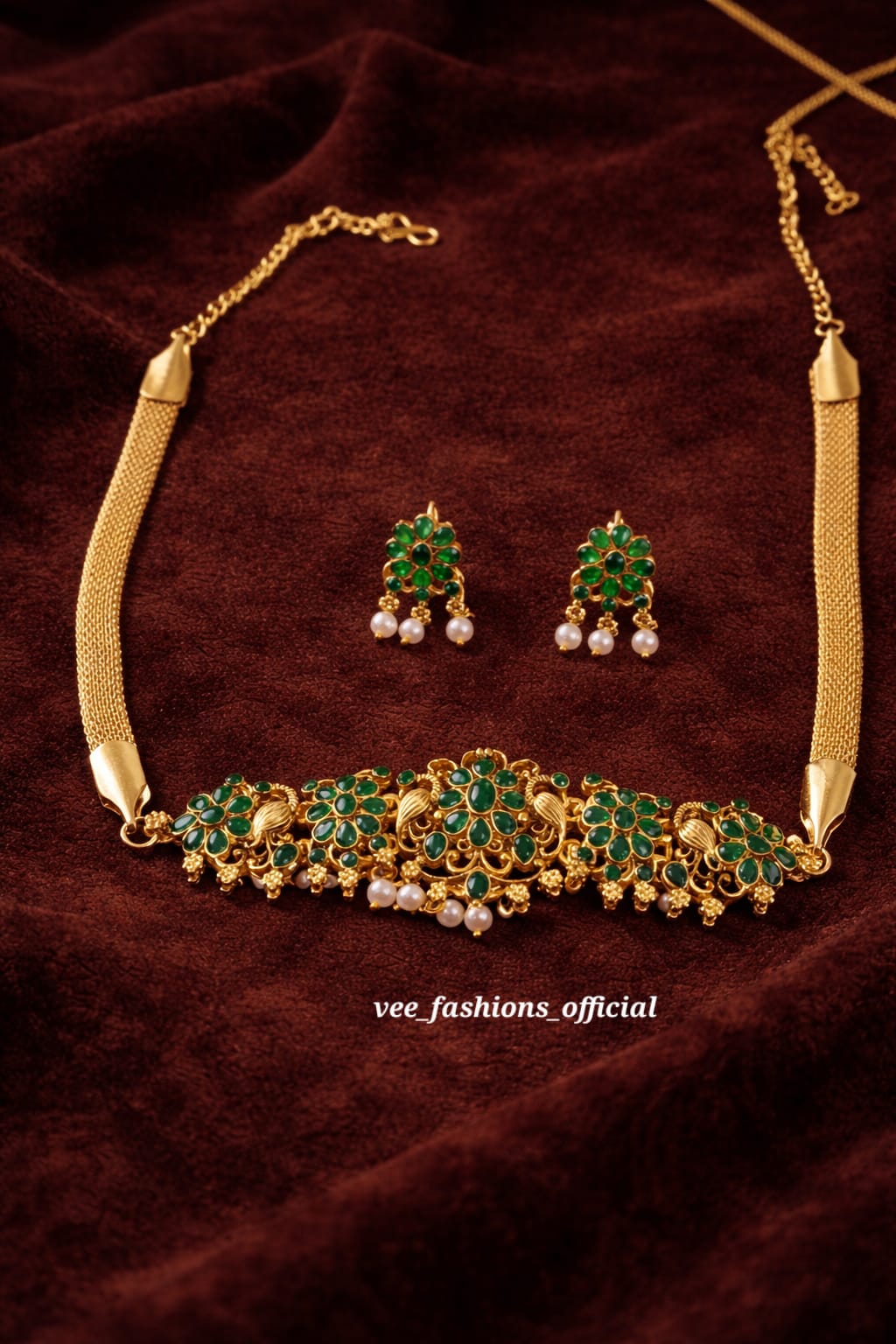 Green Choker &nbsp;Set (Matte)
