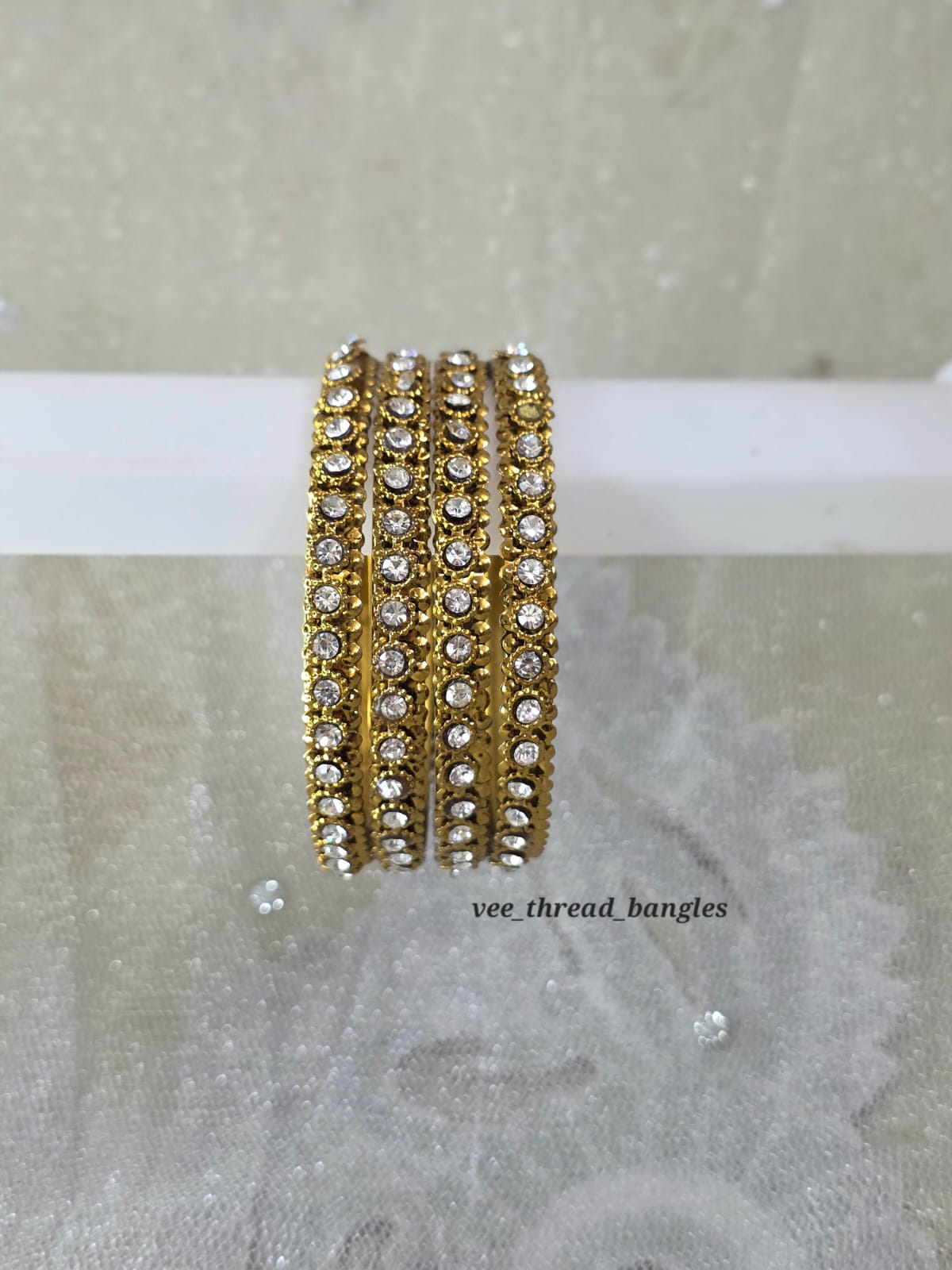 Stone Metal Bangles (Metal bangles)