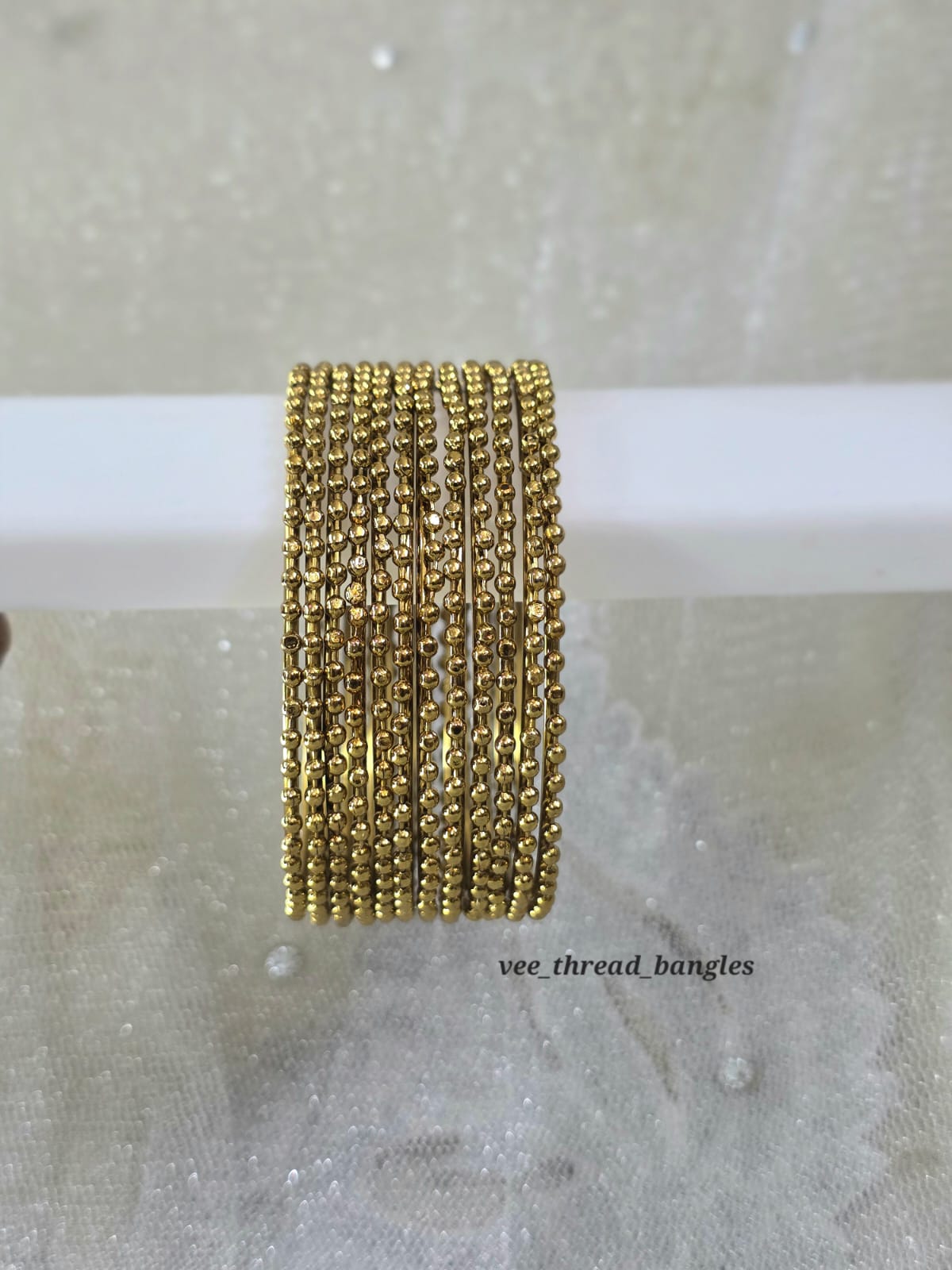Beaded Metal Bangles (Metal bangles